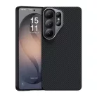 Samsung Galaxy S26 Ultra fekete Benks Mágneses Páncél Air Kevlar Fliptok fém keret 600D (J050) tok