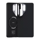 Samsung Galaxy S26 Ultra fekete Benks Mágneses Páncél Air Kevlar Fliptok fém keret 600D (J050) tok