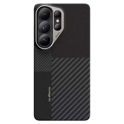 Samsung Galaxy S26 Ultra fekete Benks Montage Mágneses Armor Air Kevlar Tok Fém Kerettel 600D+1500D (F050) tok