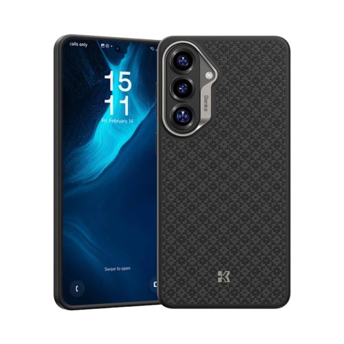 Samsung Galaxy S26 Fekete Benks Magnetic Armor Pro Armor Grid Kevlar Tok Fém Keret 600D (H048) tok