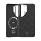 Samsung Galaxy S26 Ultra fekete Benks Magnetic Armor Pro Armor Grid Kevlar Fliptok Metal Frame 600D (H050) tok