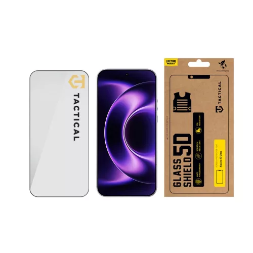 Tactical Glass Shield 5D Xiaomi 17 Ultra fekete üvegfólia