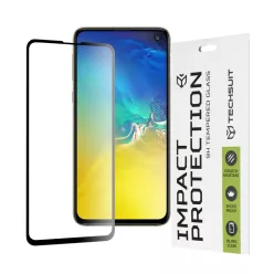   Techsuit - 111D Teljes Borítású / Teljes Ragasztású Üveg - Samsung Galaxy S10e - Fekete üvegfólia