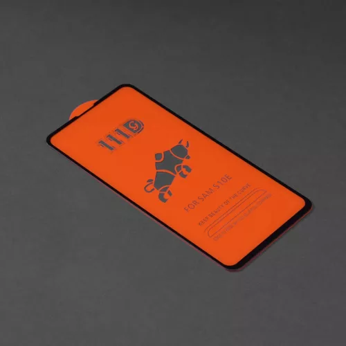 Techsuit - 111D Teljes Borítású / Teljes Ragasztású Üveg - Samsung Galaxy S10e - Fekete üvegfólia