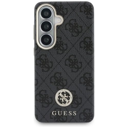 Samsung Galaxy S26 Guess 4G Rhinestone Round Logo MagSafe fekete tok