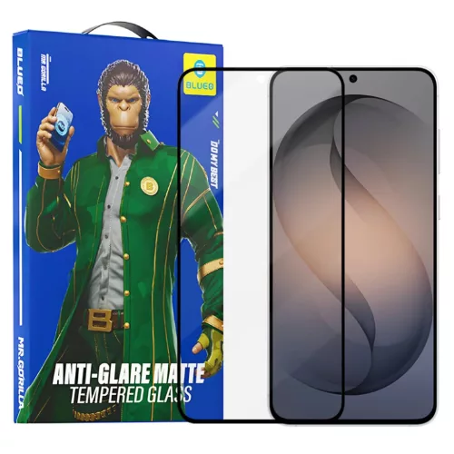 Blueo - Csillogásmentes Matt Üveg - Samsung Galaxy S26 - Fekete üvegfólia üvegfólia