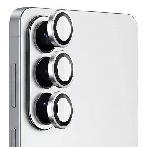 Blueo - Kamera Lencsevédő - Samsung Galaxy S26 / S26 Plus - Ezüst, üvegfólia üvegfólia