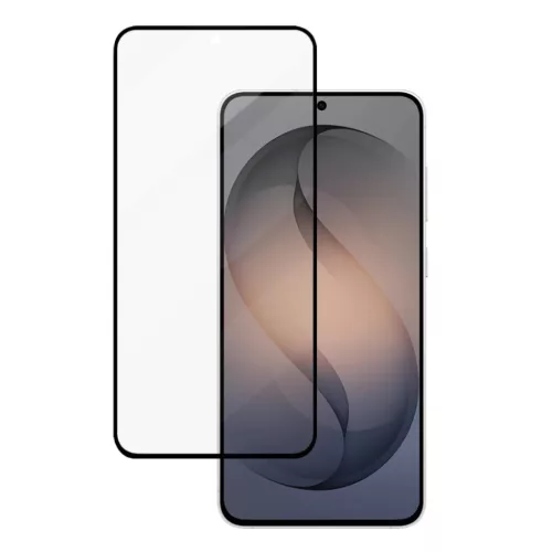 Blueo - Tükröződésmentes HD üveg - Samsung Galaxy S26 - Fekete üvegfólia üvegfólia