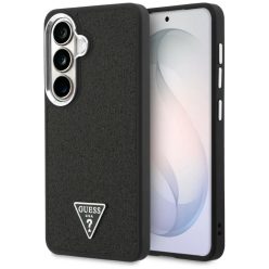   Samsung Galaxy S26 Guess Fixált Csillogó Háromszög Magsafe tok fekete