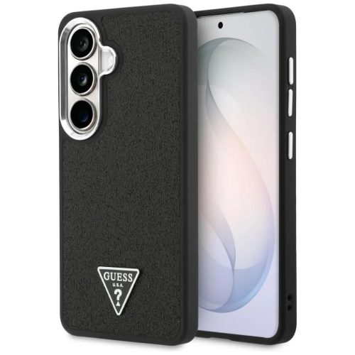 Samsung Galaxy S26 Guess Fixált Csillogó Háromszög Magsafe tok fekete