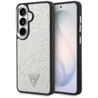 Samsung Galaxy S26 Guess Fixed Glitter Triangle ezüst tok