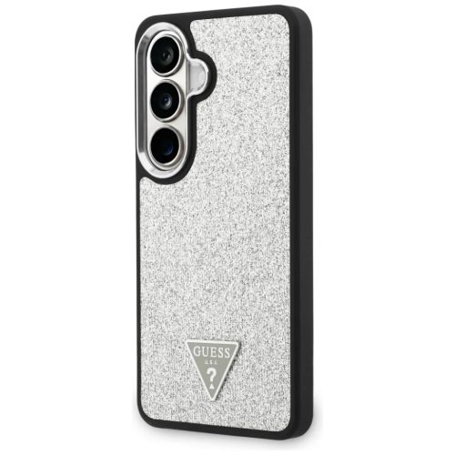 Samsung Galaxy S26 Guess Fixed Glitter Triangle ezüst tok