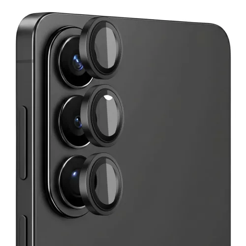 Blueo - Kamera lencsevédő üvegfólia - Samsung Galaxy S26 / S26 Plus - Fekete üvegfólia