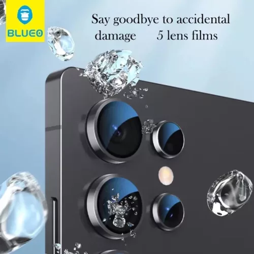 Blueo - Kamera lencsevédő üvegfólia - Samsung Galaxy S26 / S26 Plus - Fekete üvegfólia