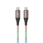 Blavec Kabel Neon - TYP C na Typ C - PD 60W 3A 1 méter (CNE-CC3L1) világító RGB kábel
