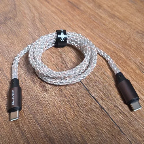 Blavec Kabel Neon - TYP C na Typ C - PD 60W 3A 1 méter (CNE-CC3L1) világító RGB kábel