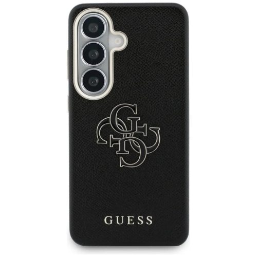 Samsung Galaxy S26 fekete tok Grained Big 4G Metal Logo Guess