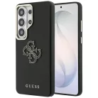 Samsung Galaxy S26 Ultra Guess Grained Big 4G Metal Logo fekete tok