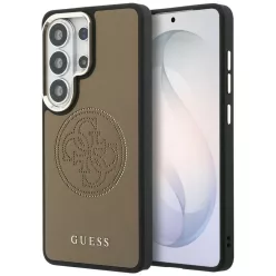   Samsung Galaxy S26 Ultra Guess Perforált Logó MagSafe barna tok