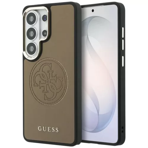 Samsung Galaxy S26 Ultra Guess Perforált Logó MagSafe barna tok