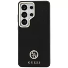 Samsung Galaxy S26 Ultra Guess 4G Strasszköves Kerek Logós MagSafe tok fekete