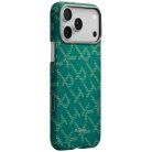 iPhone 17 Pro Max PITAKA Ultra-Slim Monogram MagSafe tok arany zöld