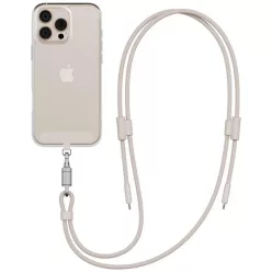   Type-C USB kábel ENERGEA Lasso Lanyard - USB-C 1.5m 240W Homok