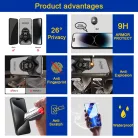 iPhone 17 Pro betekintés gátló üvegfólia Prémium Apei Armor Privacy