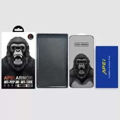   iPhone 17 Pro Max betekintés gátló üvegfólia Prémium Apei Armor Privacy