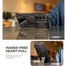 Samsung Galaxy S26 Dexnor tok kihajtható állvánnyal, fekete 360 ütésálló