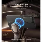 Samsung Galaxy S26 ULTRA SURITCH Magsafe tok, kihajtható állvánnyal, fekete ütésálló
