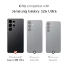 Samsung Galaxy S26 ULTRA SURITCH Magsafe tok, kihajtható állvánnyal, fekete ütésálló