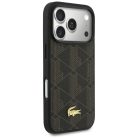 iPhone 17 Pro Max Lacoste PVC Blend tok + pénztárca szett barna tok