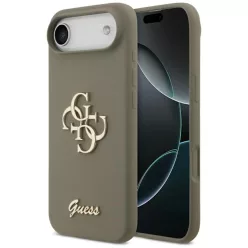 iPhone 17 Air Guess Silicone Big 4G Script barna tok
