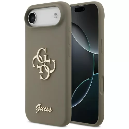 iPhone 17 Air Guess Silicone Big 4G Script barna tok