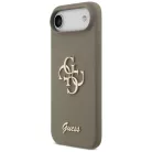 iPhone 17 Air Guess Silicone Big 4G Script barna tok