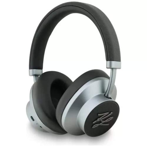 Fejhallgatók Karl Lagerfeld Grained Initials Bluetooth ANC fekete