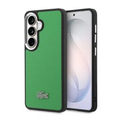   Lacoste Petit Pique Metal Logo Mágneses tok Samsung Galaxy S26-hoz Estragon Zöld