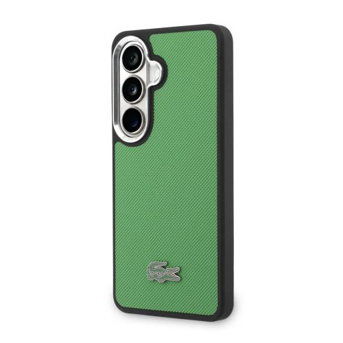 Lacoste Petit Pique Metal Logo Mágneses tok Samsung Galaxy S26-hoz Estragon Zöld