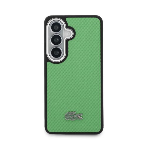 Lacoste Petit Pique Metal Logo Mágneses tok Samsung Galaxy S26-hoz Estragon Zöld