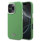 Lacoste PVC Iconic Petit Pique Metal Logo MagSafe tok iPhone 16 Pro Estragon Green tok