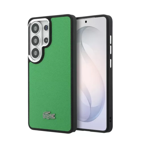 Lacoste Petit Pique Metal Logo Mágneses tok Samsung Galaxy S26 Ultra számára Estragon Zöld