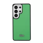 Lacoste Petit Pique Metal Logo Mágneses tok Samsung Galaxy S26 Ultra számára Estragon Zöld
