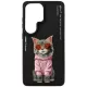 Samsung Galaxy S26 Ultra Etui Nimmy Glasses Cool Cat fekete tok