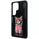 Samsung Galaxy S26 Ultra Etui Nimmy Glasses Cool Cat fekete tok