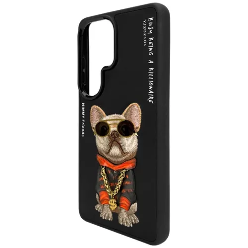 Samsung Galaxy S26 Ultra tok Nimmy Glasses Cool Dog fekete tok