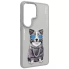 Samsung Galaxy S26 Ultra Nimmy Glasses Cool Dog tok szürke