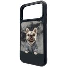 iPhone 17 Pro Max Etui Nimmy Gentle Pets Series Dog tok fekete