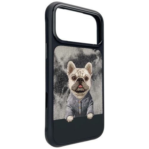 iPhone 17 Pro Max Etui Nimmy Gentle Pets Series Dog tok fekete