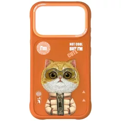 iPhone 17 Pro Max Nimmy Cool&Cute 2.0 Cat tok narancssárga